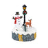 Christmas Scene on Tree Stump with Motion, 5.25"H