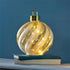 Season to Sparkle LED Rotating Glass Ornament, 10"