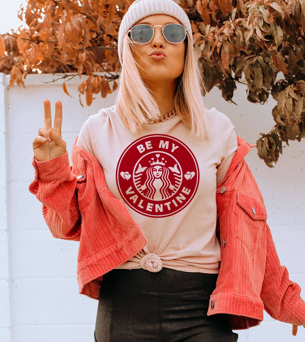 Be My Valentine - Valentine's Day Coffee Funny Gift T-Shirt