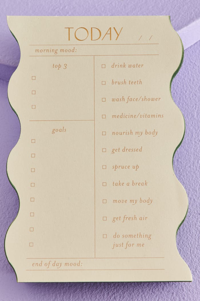 Wavy Sage Daily Notepad By Designworks