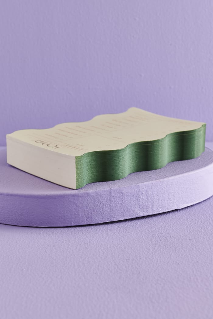 Wavy Sage Daily Notepad By Designworks