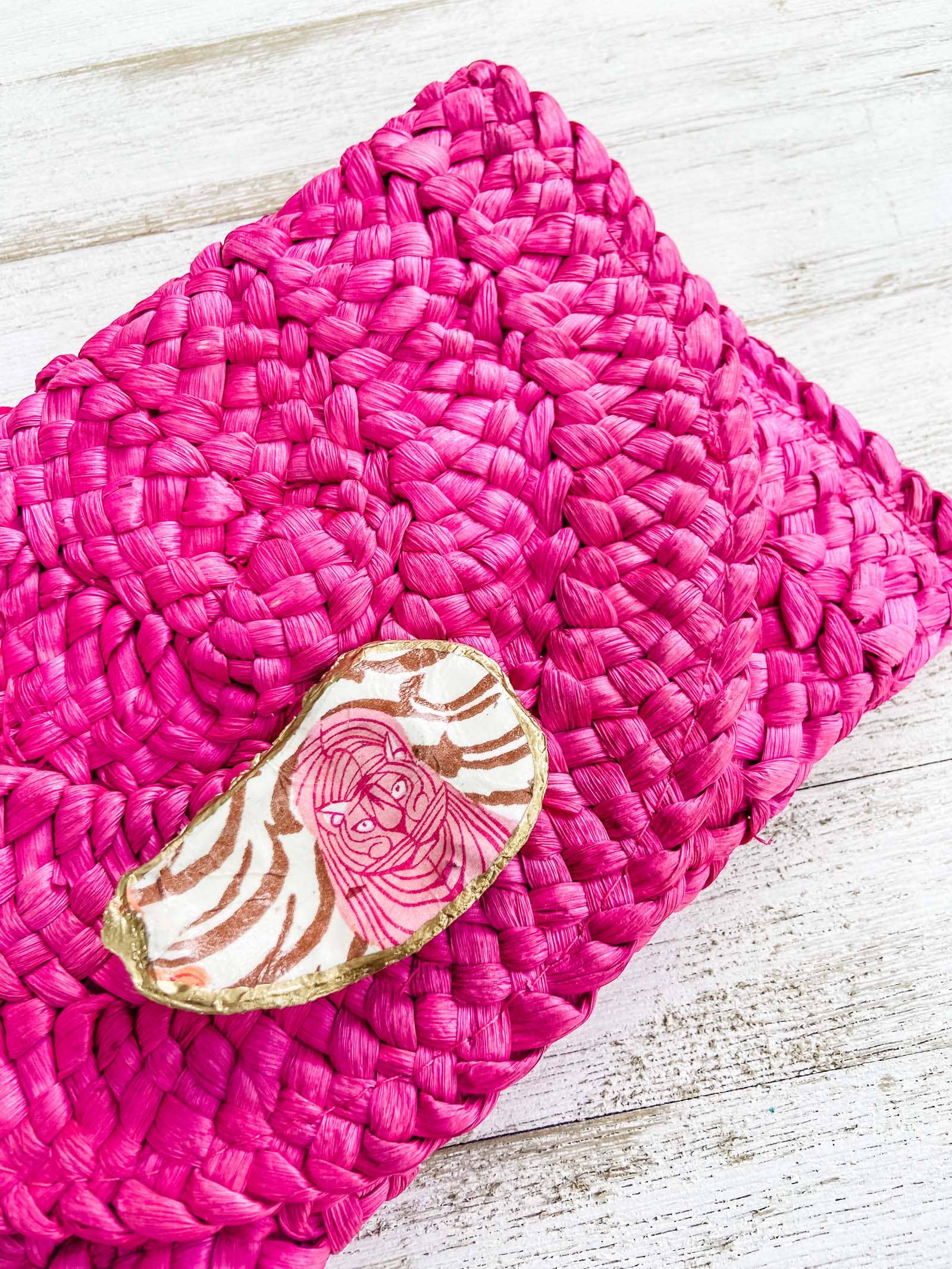 Tiger Oyster Shell Clutch by Made on Maidstone - view 10