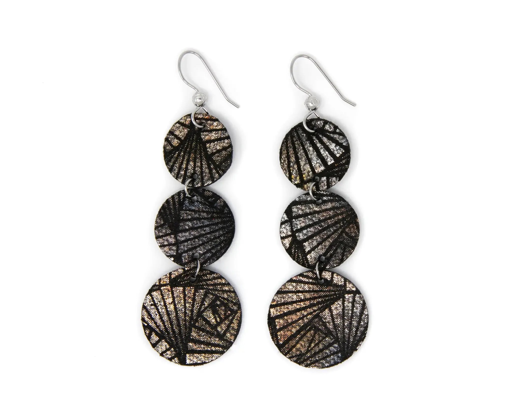 Fanfare Black Cascade Earrings