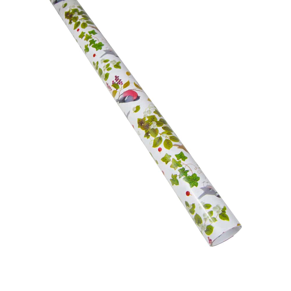 Winter Birds White Gift Wrap
