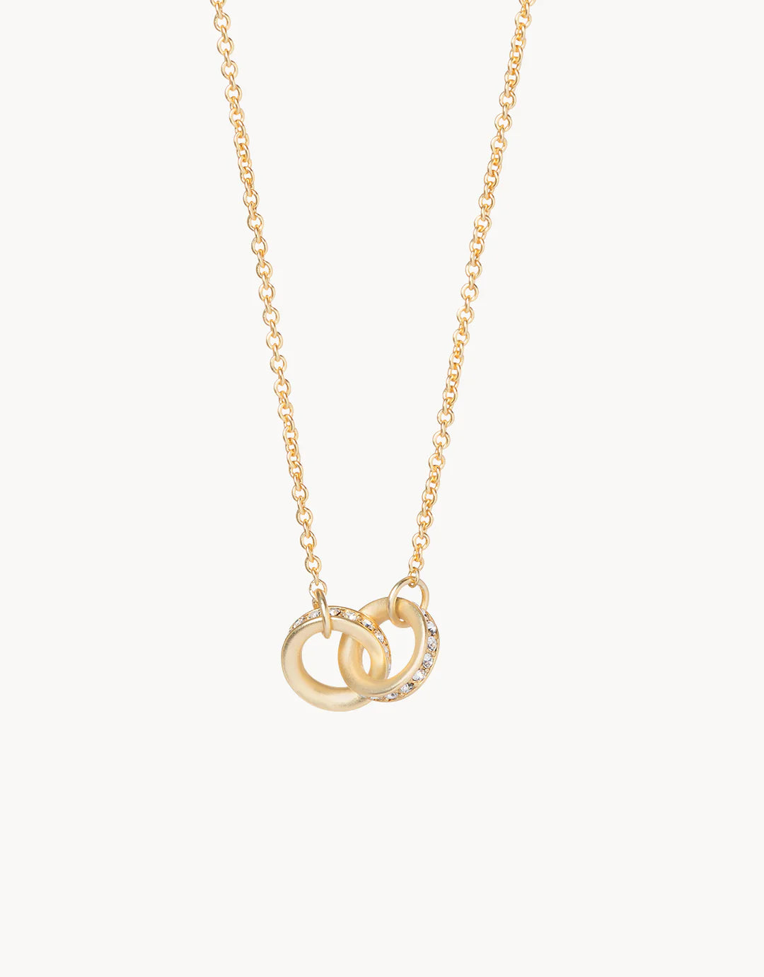 Spartina Sea La Vie Necklace 18" Unbreakable/Double Rings Gold