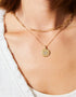 Spartina Snow Crab Medallion Necklace 18"