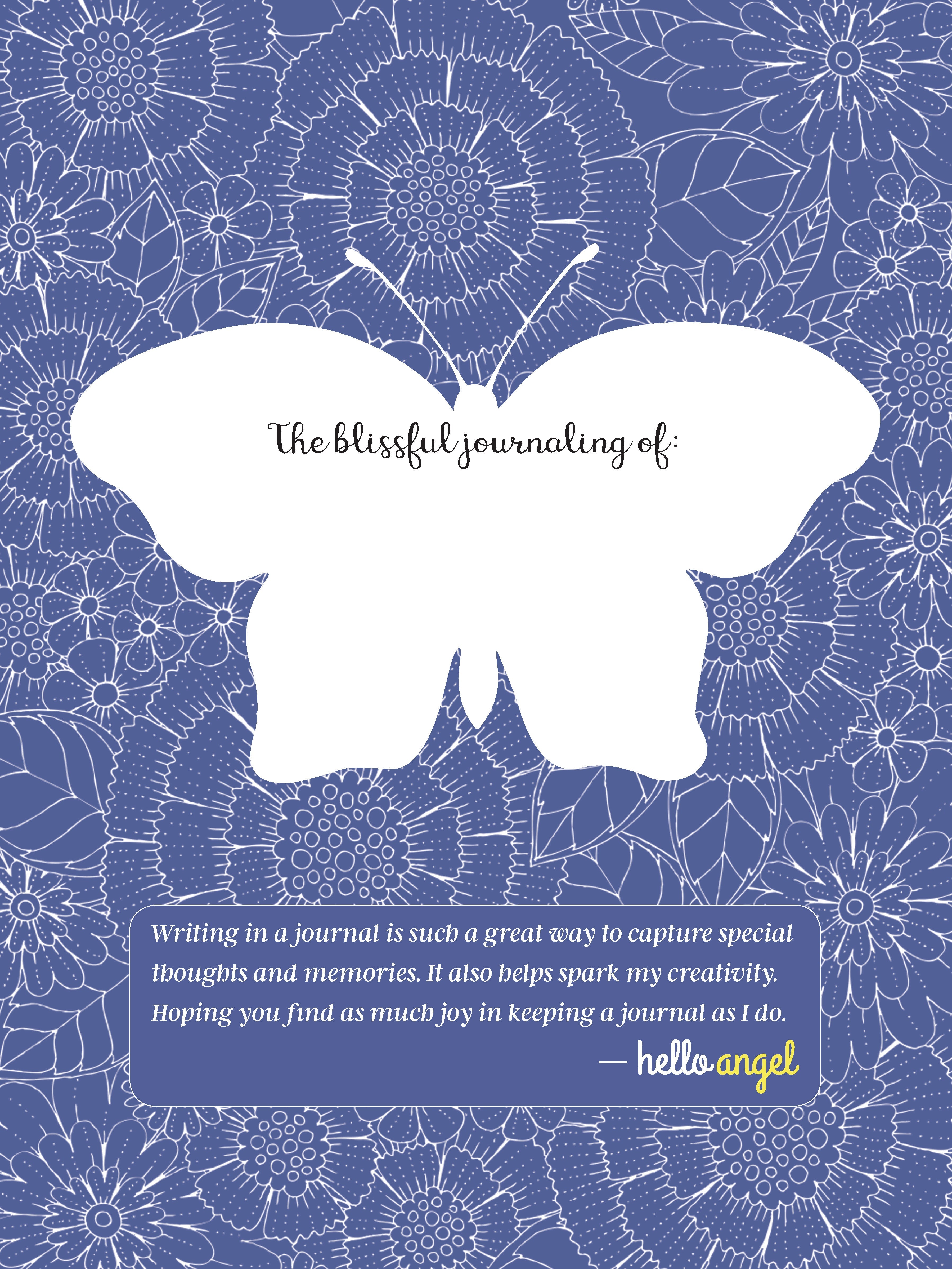 Hello Angel Guided Journal: Follow Your Bliss - Fox Chapel Publishing - inside pages