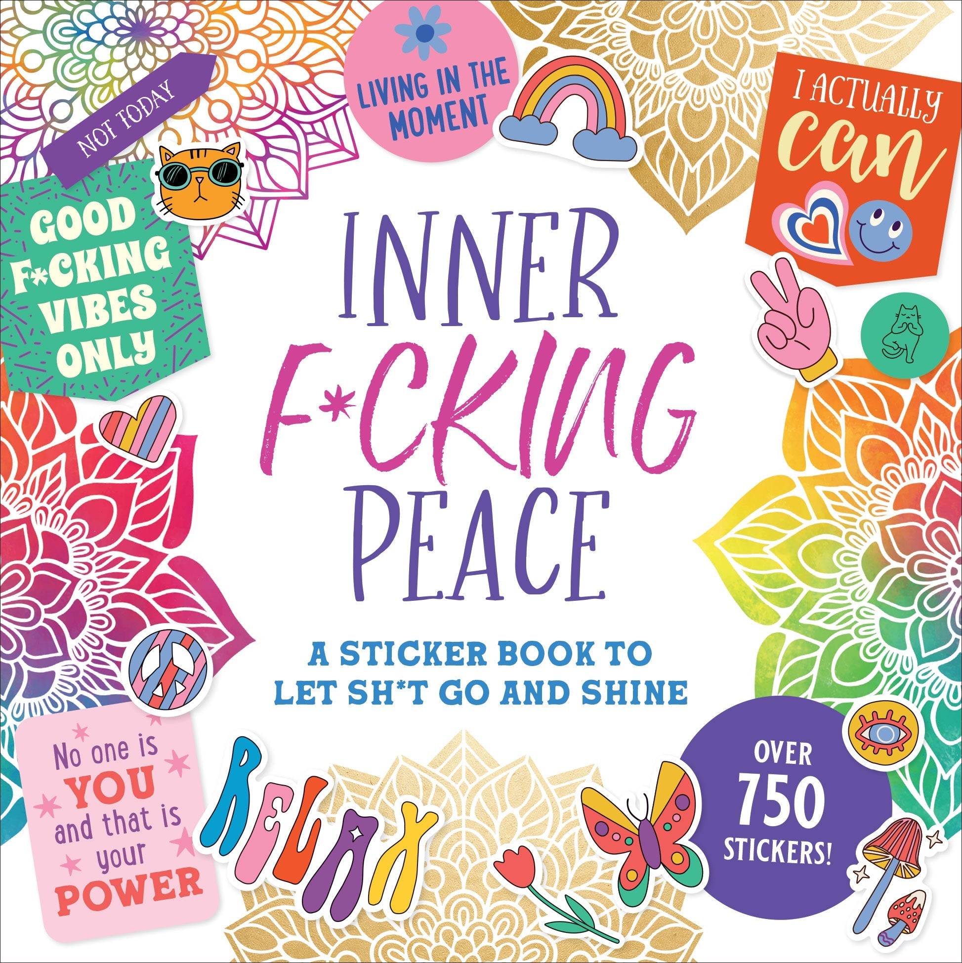 Inner F*cking Peace Sticker Book by Peter Pauper Press