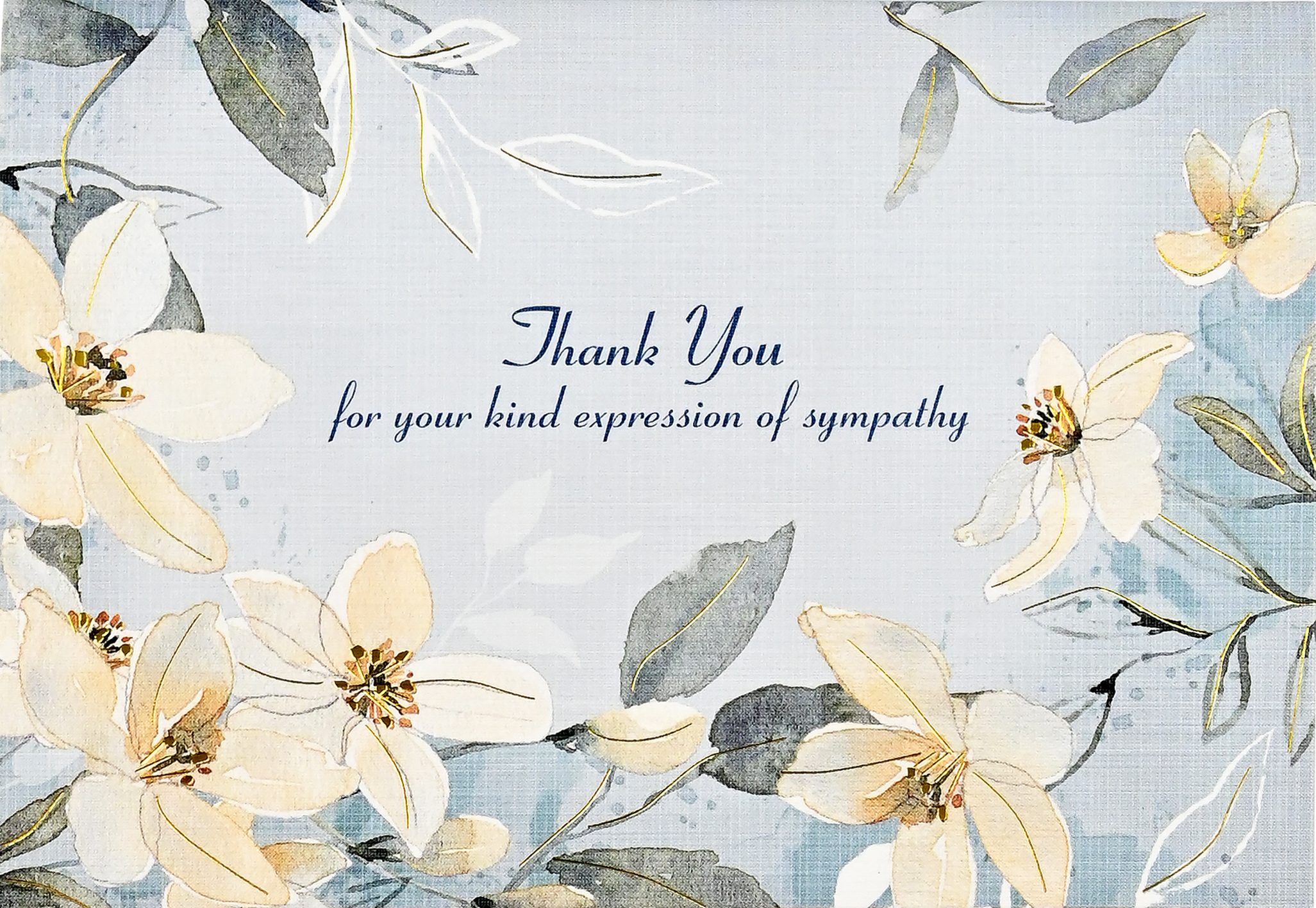 Sympathy Thank You Note (White Jasmine)