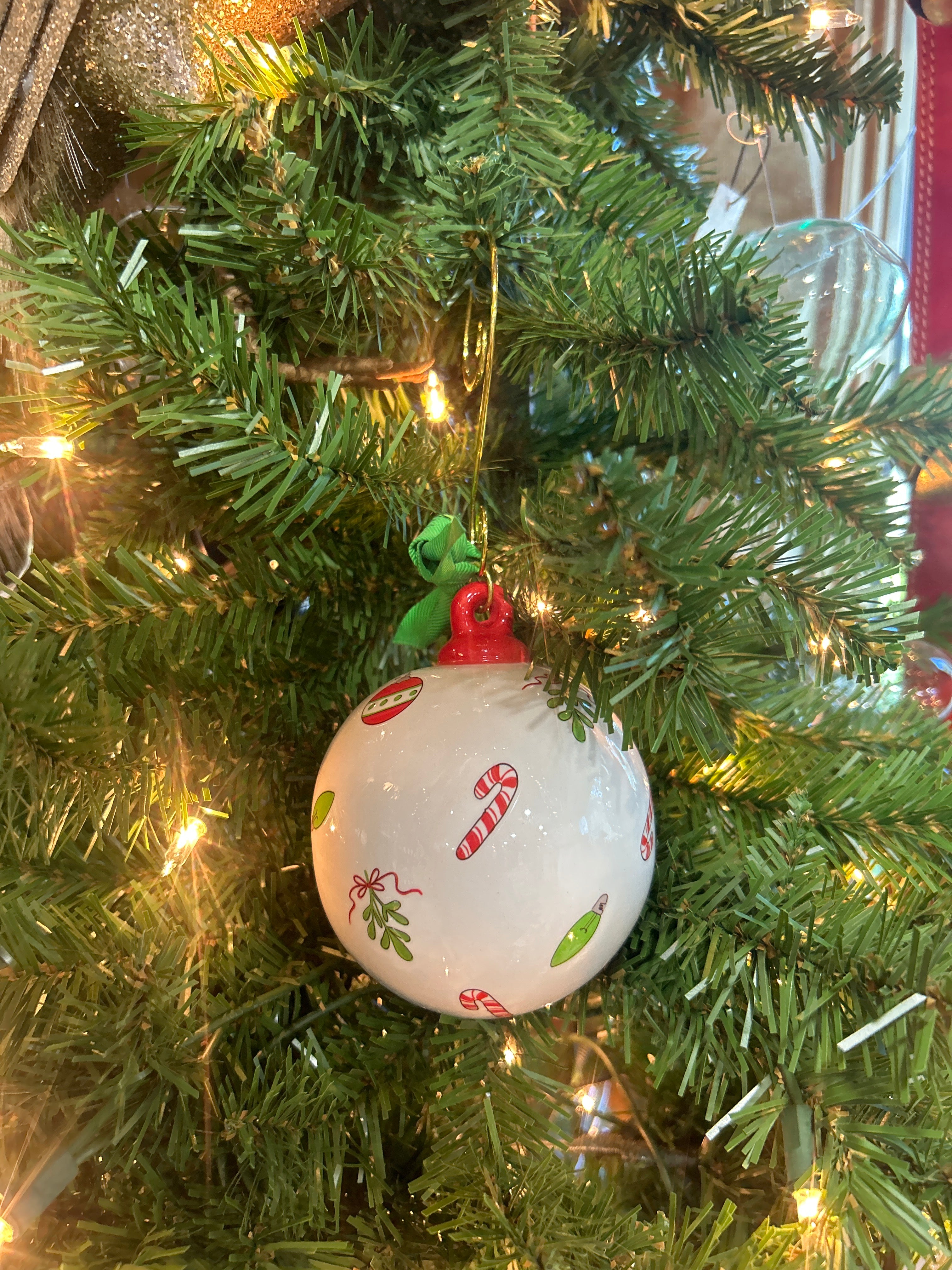 OH SO MERRY CERAMIC ORNAMENT