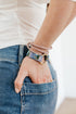 Breathe Leather Bracelet | Hand-Painted by Rachel Camfield