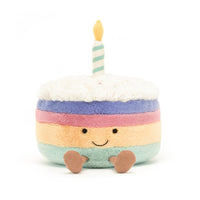 Amuseable Rainbow Birthday Cake - Medium By Jellycat