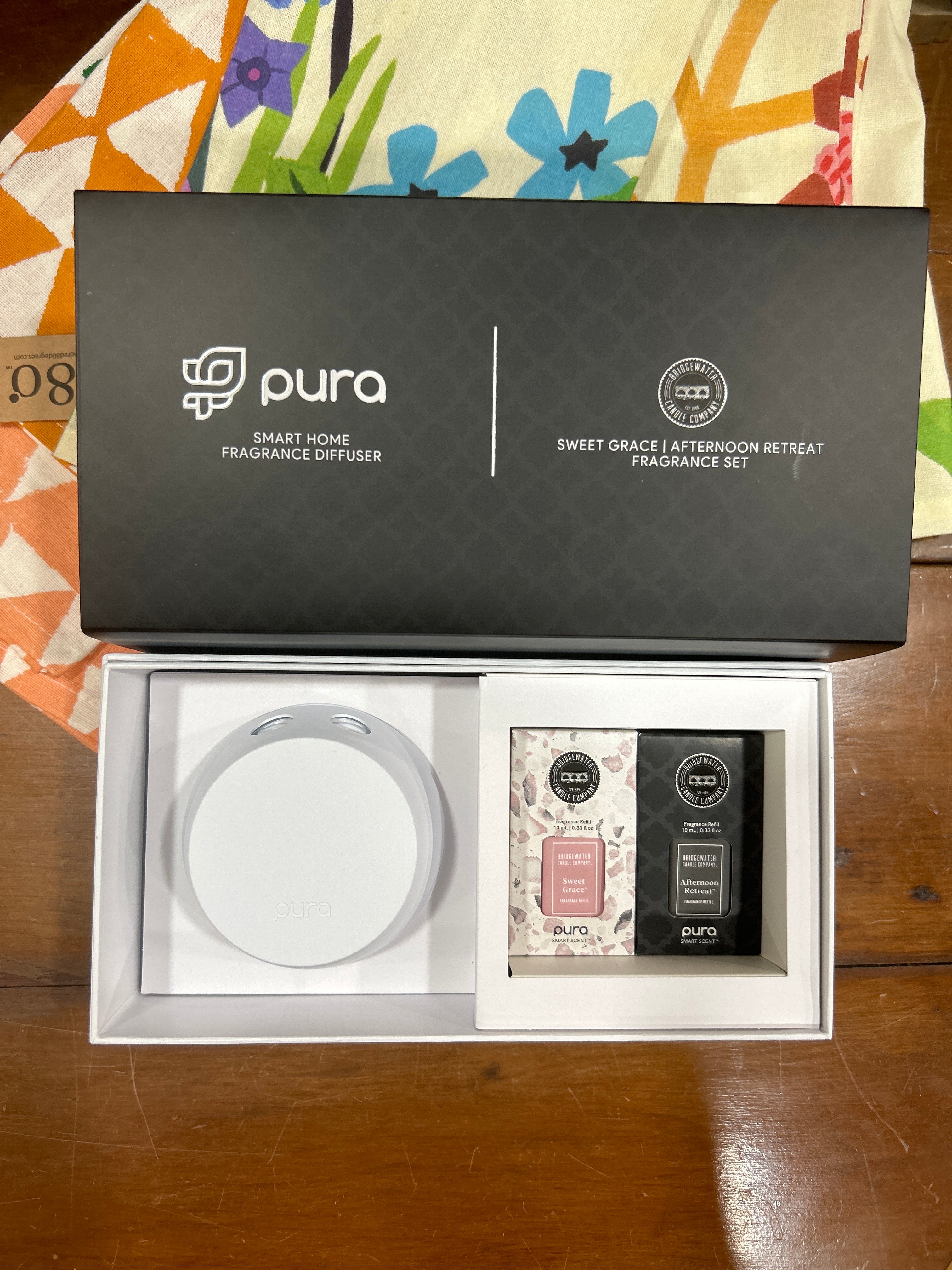 PURA + Bridgewater Smart Home Diffuser Set with 2 Sweet Grace