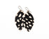 Spotted in White Leather Earrings