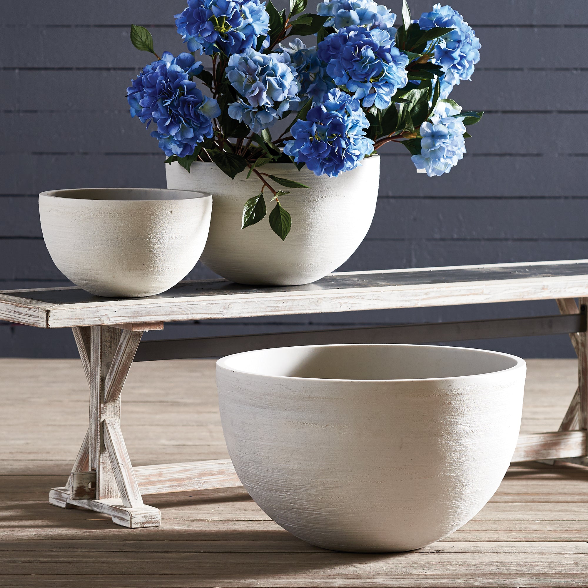 Fibrestone Malibu Low Bowls, Set Of 3 - View 2
