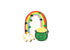 HAPPY EVERYTHING END OF RAINBOW POT OF GOLD BIG ATTACHMENT