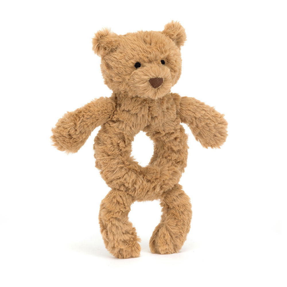 Bartholomew Bear Ring Rattle By Jellycat
