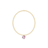 Classic Gold 2mm Bracelet - Reflection Small Charm - 02