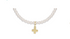 Classic Pearl 3mm Bracelet - Signature Cross Gold Charm - by enewton