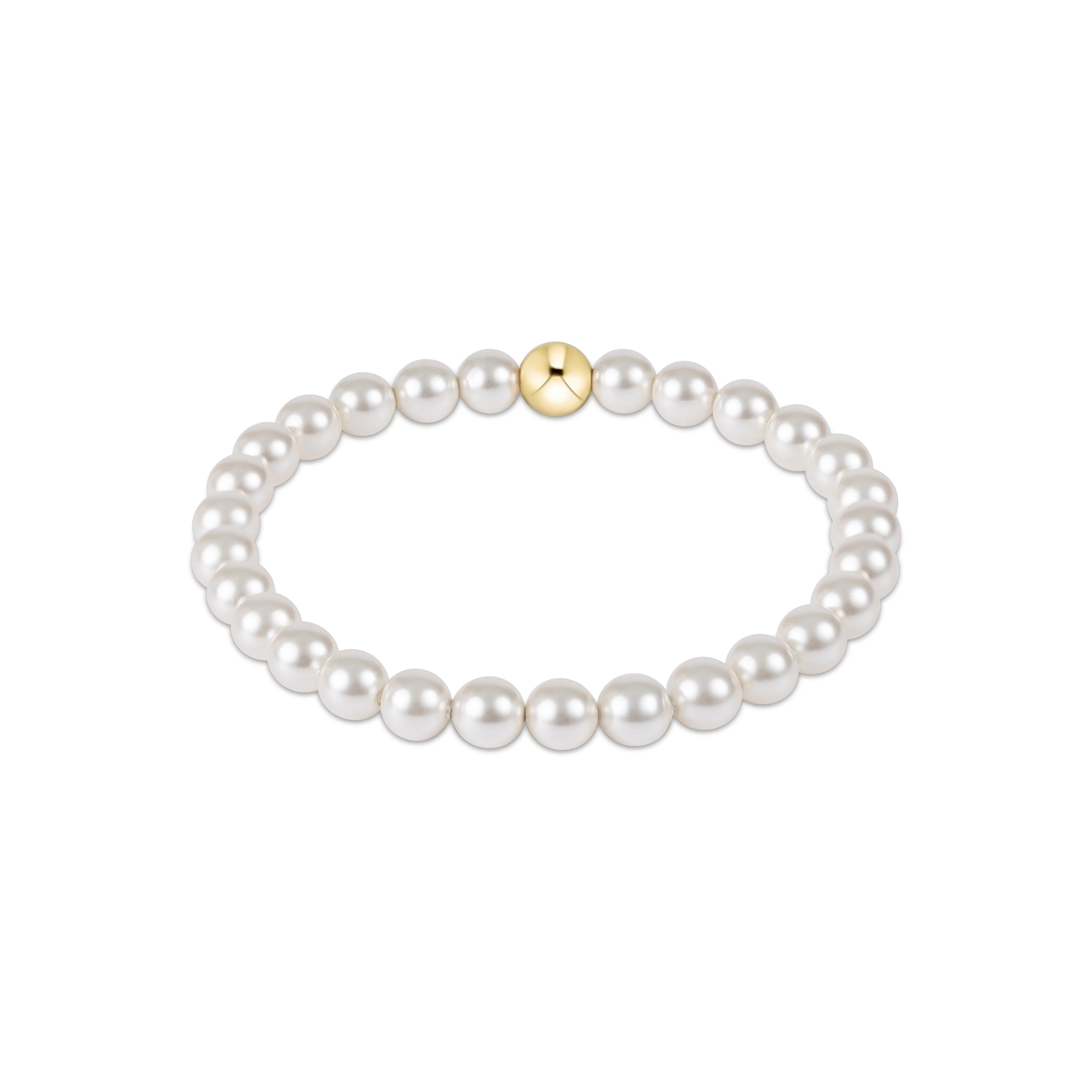 Classic Pearl 6mm Bead Bracelet - by enewton