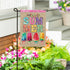 Summer Popsicle Burlap Garden Flag by Evergreen