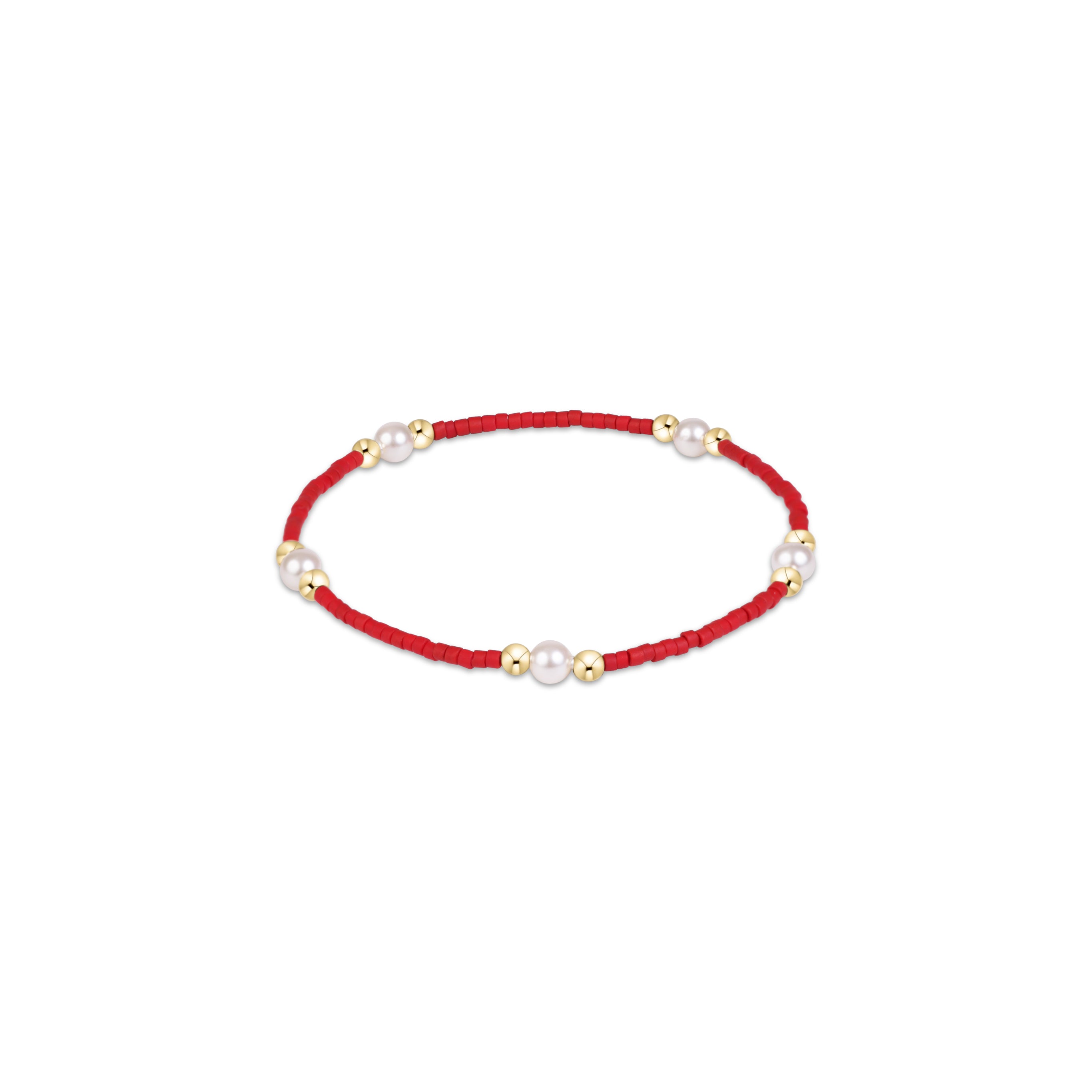 gameday hope purpose pearl bracelet - crimson by enewton