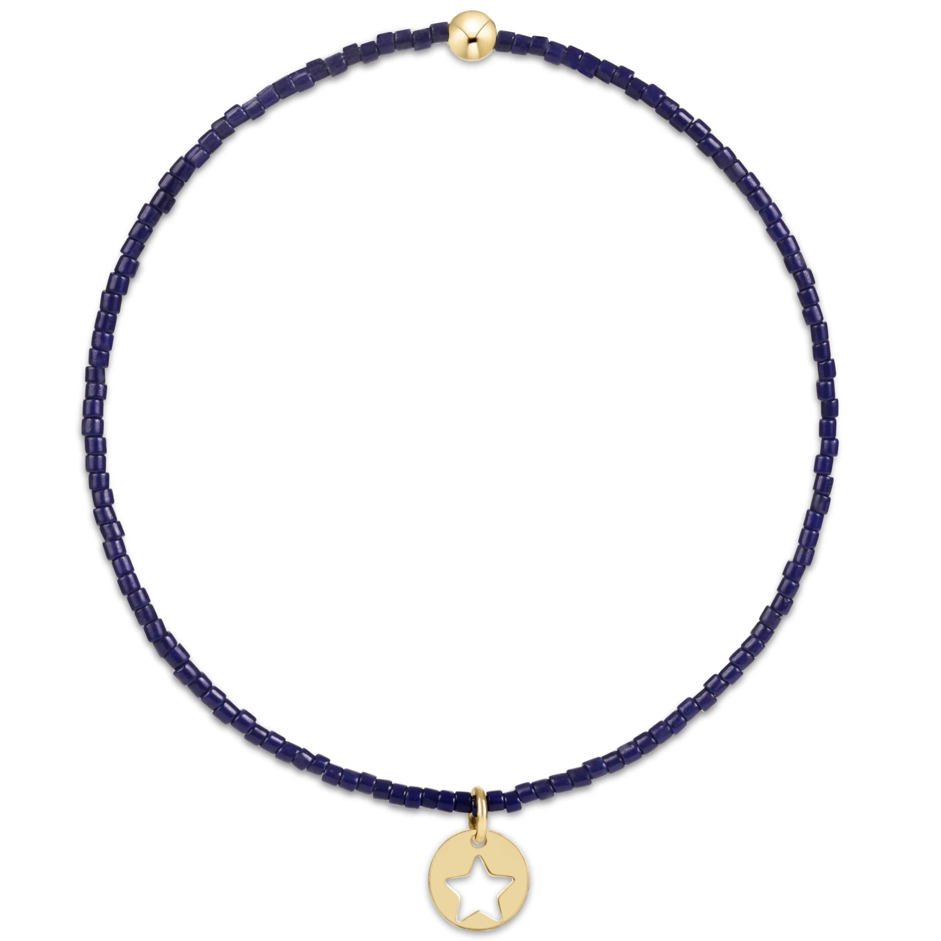 hope classic bracelet 6.25" - navy small star disc by enewton by Enewton