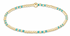 Hope Joy Pattern 2mm Bead Bracelet - Turquoise - by enewton
