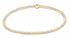 Hope Joy Pattern 2mm Bead Bracelet - White - by enewton