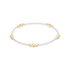 Hope Purpose Gold Bracelet - Silky White
