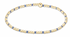 Hope Sincerity Pattern 2mm Bead Bracelet - Bright Blue - by enewton