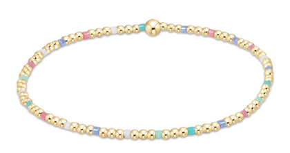 Hope Sincerity Pattern 2mm Bead Bracelet - Hot Mess - by enewton