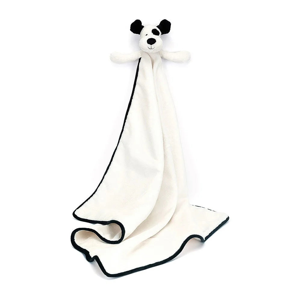 Bashful Black & Cream Puppy Blankie By Jellycat - A. Dodson's
