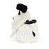 Bashful Black & Cream Puppy Blankie By Jellycat - A. Dodson's