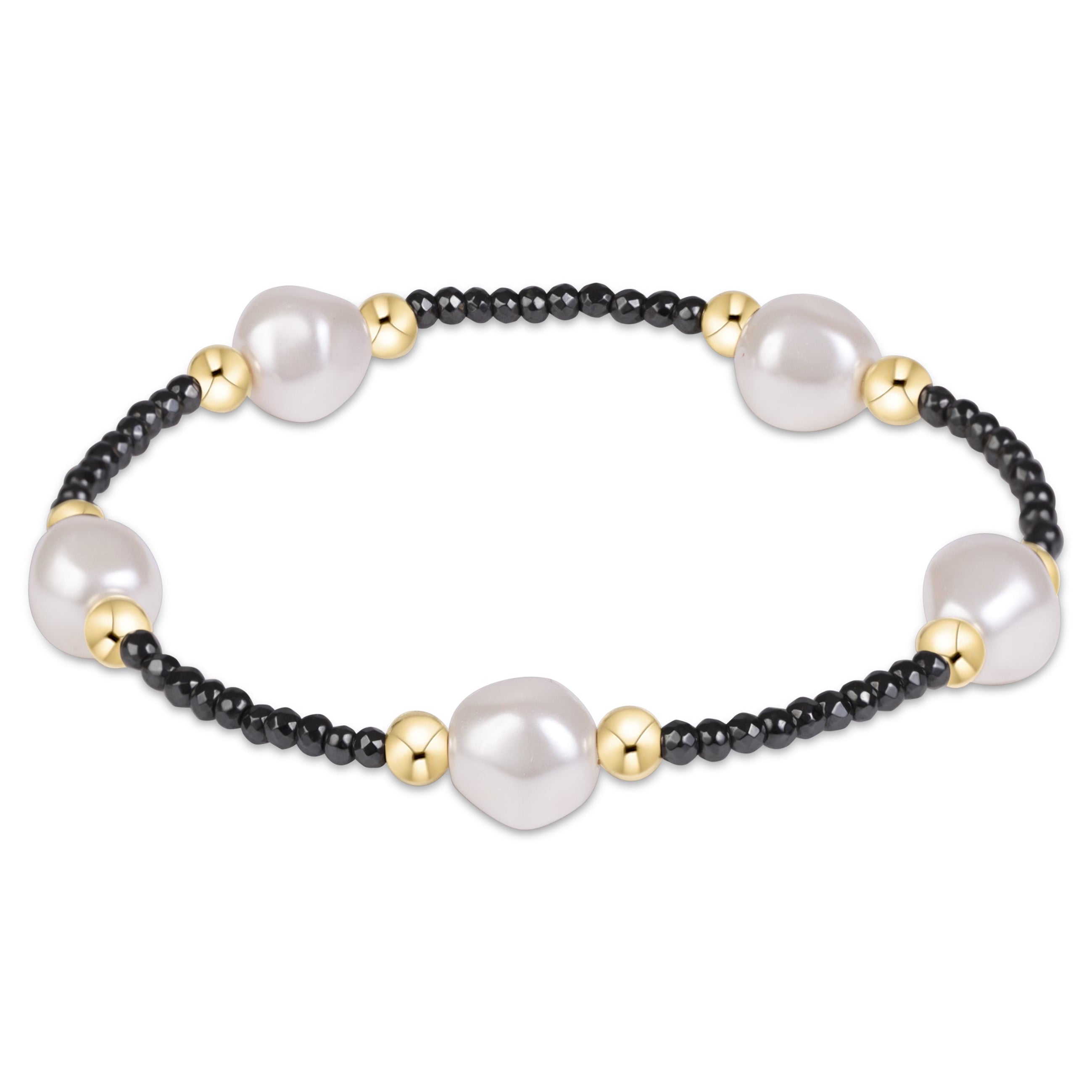 enewton Extends Purpose Admire Pearl 8mm Faceted Hematite Bracelet