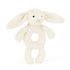 Bashful Cream Bunny Ring Rattle By Jellycat