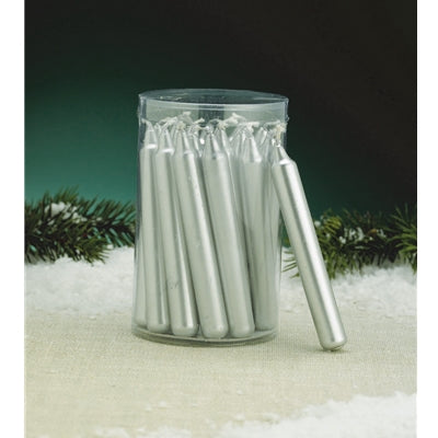Silver Chime Candles Set of 20
