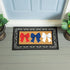 American Classic Red White & Bows Flocked Coir Sassafras Switch Mat