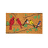 Stained Glass Songbirds Coir Mat