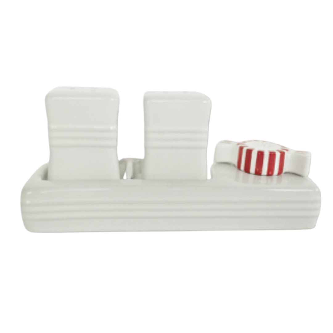 NORA FLEMING PINSTRIPES SALT AND PEPPER SHAKER SET S9