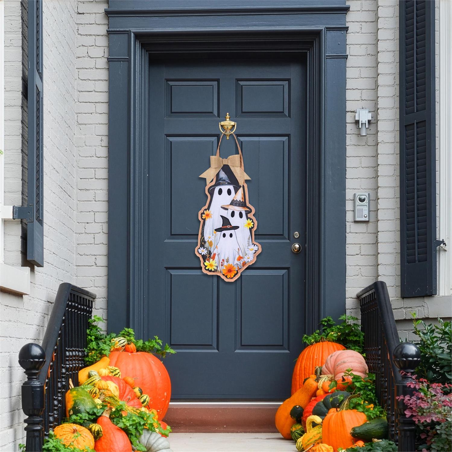 Halloween Ghost Family Shaped Door Decor by Evergreen
