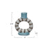 Hand-Painted Stoneware Taper Holder