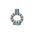 Hand-Painted Stoneware Taper Holder