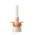 Hand-Painted Stoneware Taper Holder