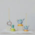 Hand-Painted Stoneware Taper Holder