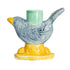 Hand-Painted Stoneware Taper Holder