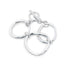 Darby - Hammered Silver Circle Link Bracelet