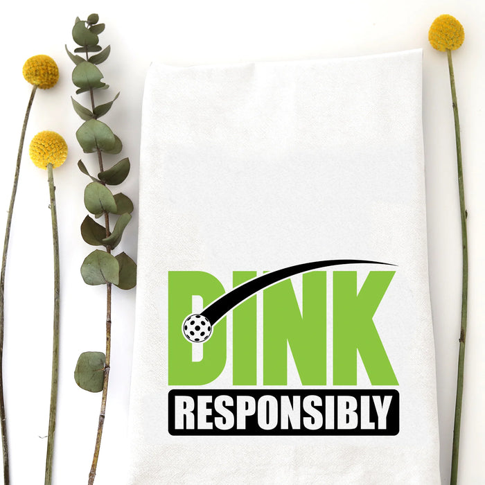 DINK RESPONSIBLY TEA TOWEL