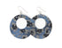 Blue Moon Hoop de Hoop Leather Earrings