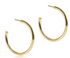 Round Gold 1.5" Post Hoop - 3mm - Smooth by enewton
